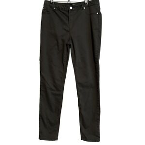 Lascana Womens Straight Leg Casual Brown Pants Office Classic Minimalist Neutral